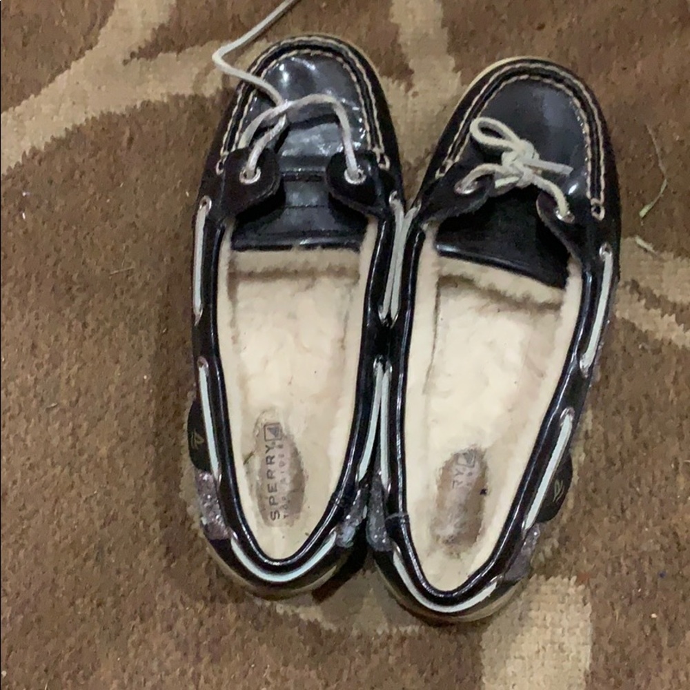 Sparkly Sperrys!  Size 6!
